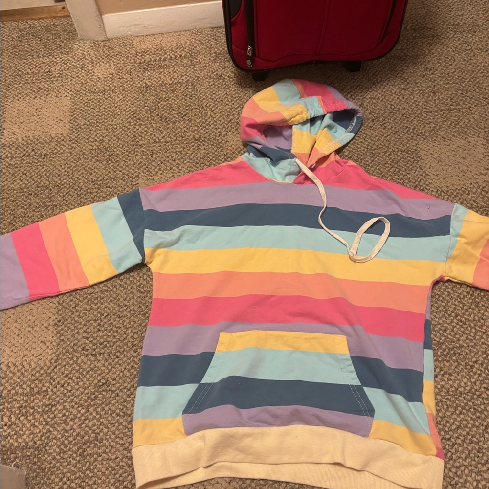 Colorful Striped Hoodie